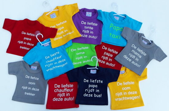 Mini T-shirt met kleuren (1)