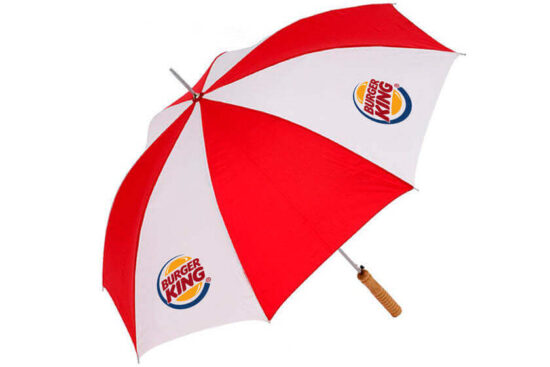 paraplu-bedrukt rood-wit